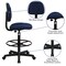 Flash Furniture Contemporary Drafting Chair, 20" L 42-3/4" H, Fabric Seat BT-659-NVY-GG - alternate 6